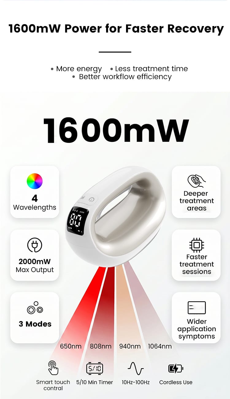 Kädessä pidettävä laser HD-Cure MAX – 4 aallonpituuden valohoito