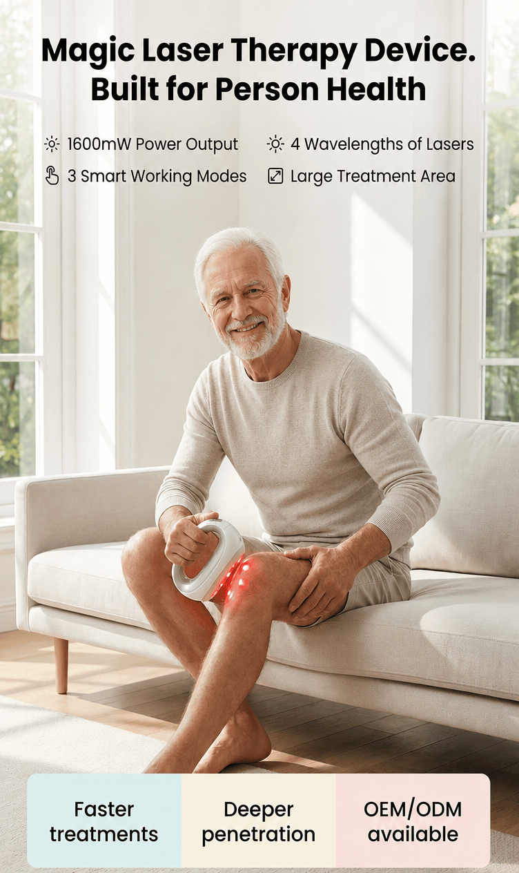 Láser portátil HD-Cure MAX: terapia de luz de 4 longitudes de onda