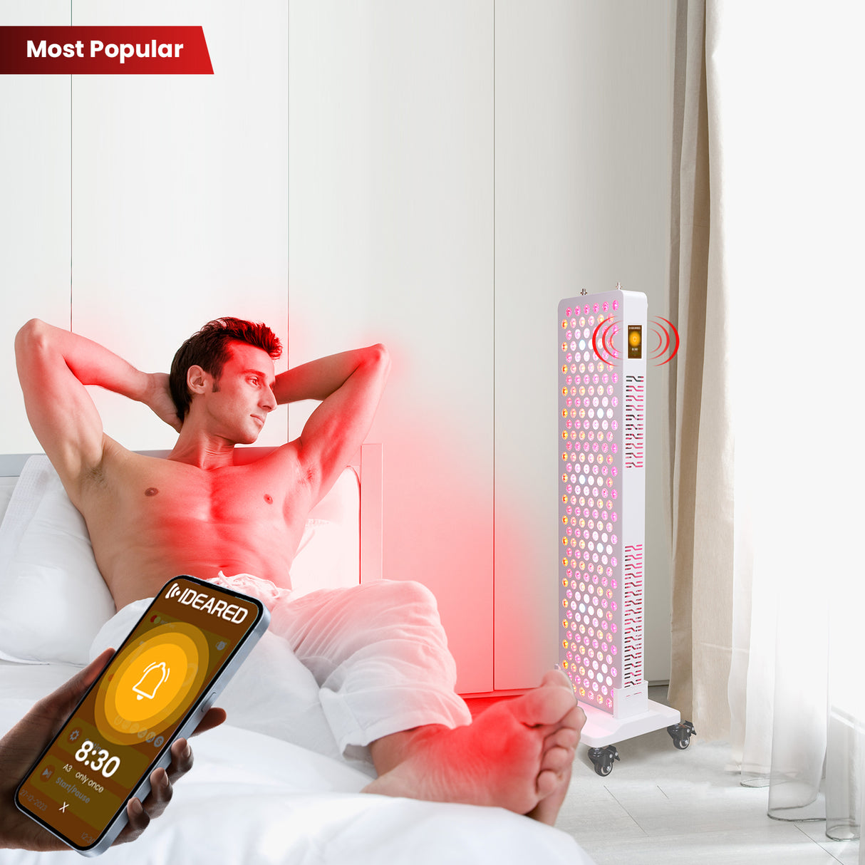 Uno Vitas RLPRO300 LED-Therapielicht (Vollspektrum-Rotlichttherapie)