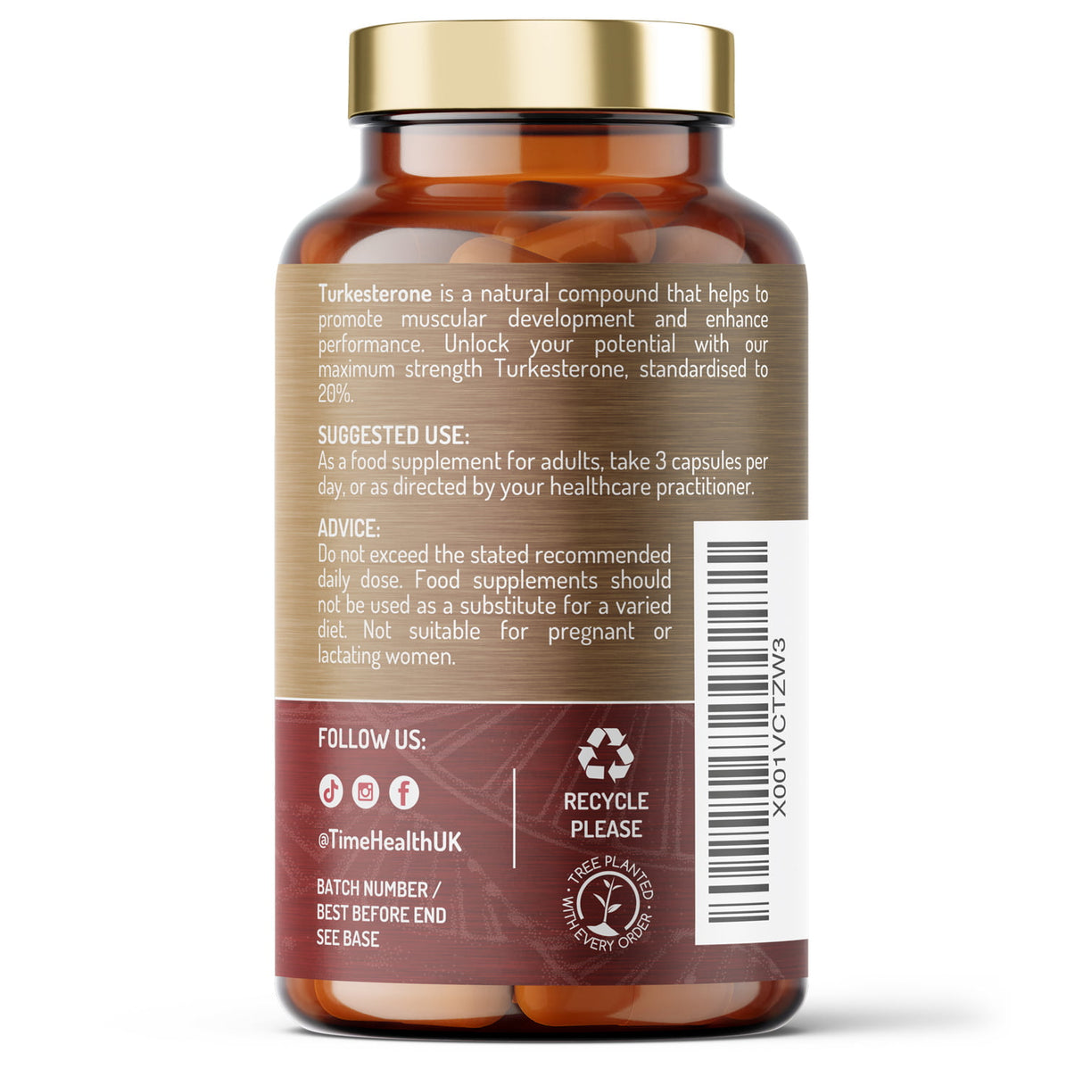 Turkesterone – Hög styrka – Naturligt Ajuga Turkestanica-extrakt