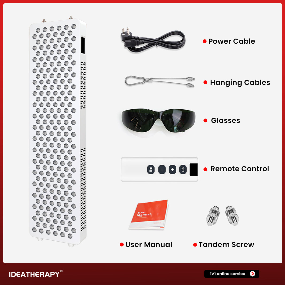 Uno Vitas RLPRO450Max – fortschrittliches 9-Wellenlängen-Hochleistungs-Lichttherapie-Panel