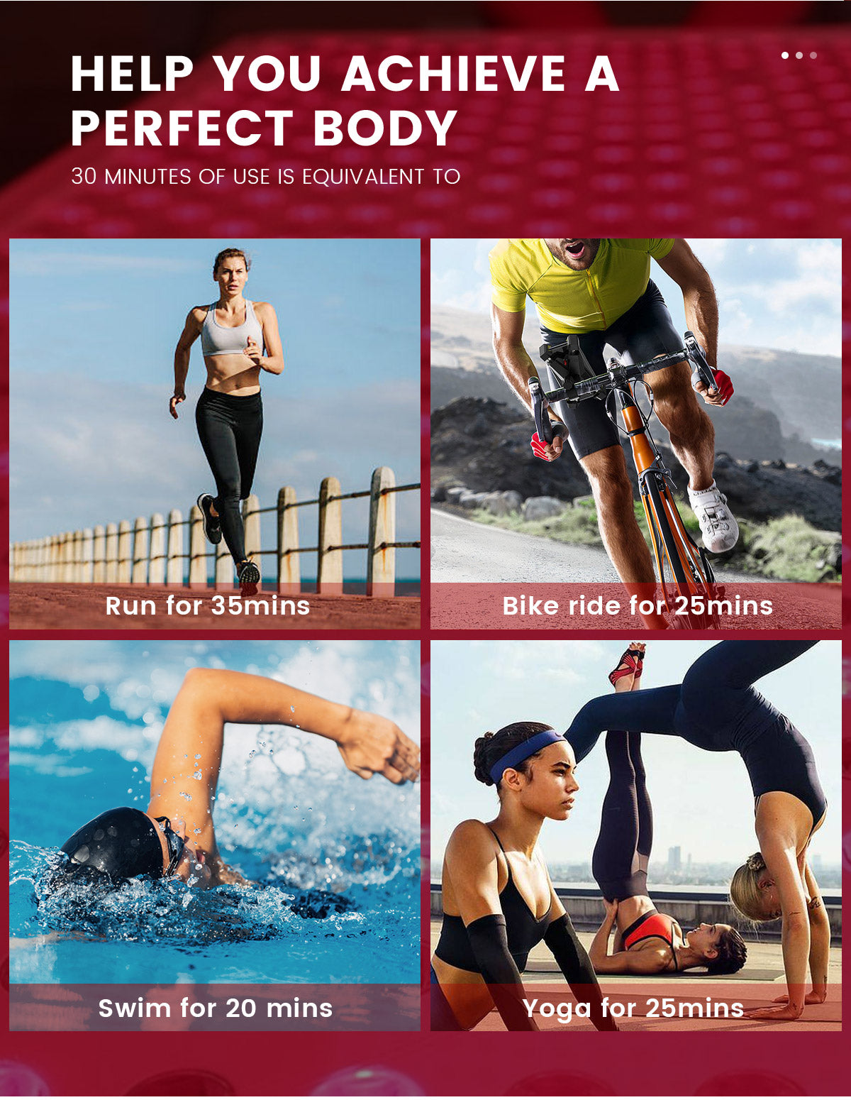 Coussin de thérapie par la lumière rouge d'Uno Vita