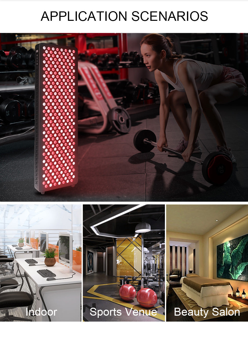 Lumière thérapeutique LED RLPRO300Max d'Uno Vita (spectre complet)