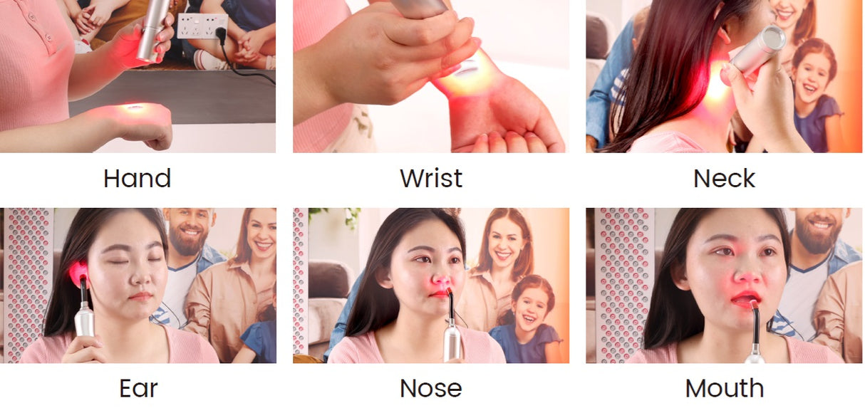 Uno Vitas ljusterapi handhållen ficklampa (5 våglängder)