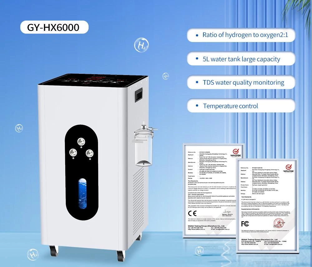 Inhalador de hidrógeno GY-H6000 (4000 ml H2)