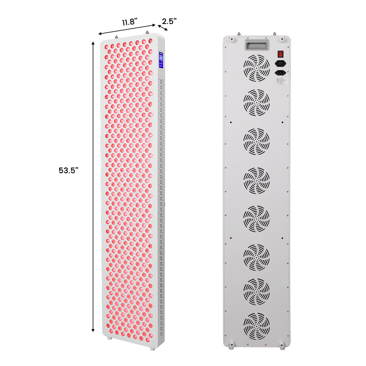 Panel de terapia de luz roja RL450MaxC de Uno Vita (negro)