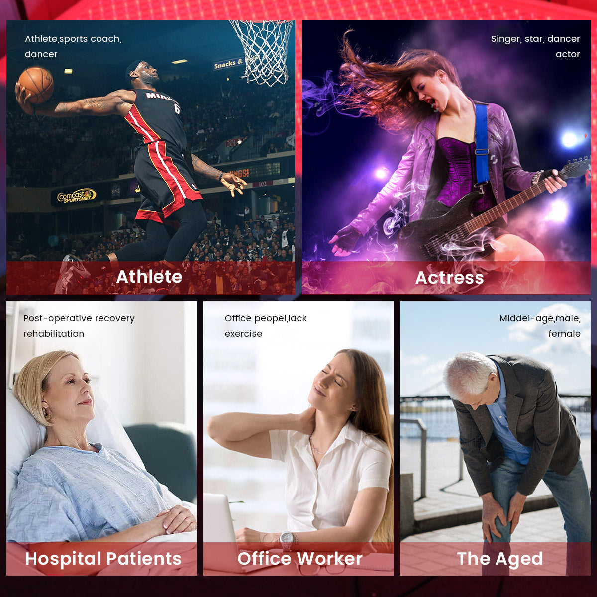 Panel de terapia de luz roja RL450MaxC de Uno Vita (negro)