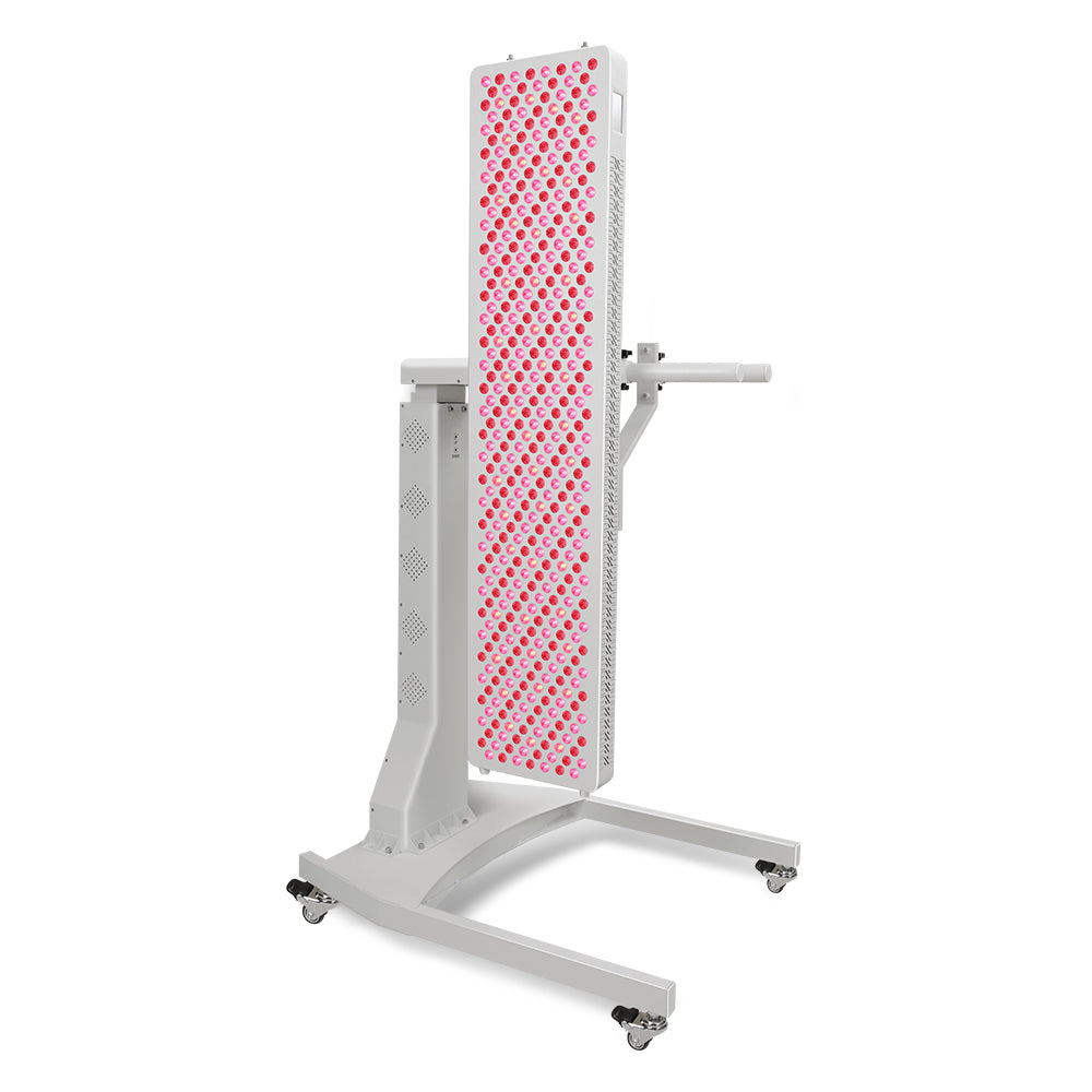 Uno Vita's Motorized Lift Stand for Uno Vita's Series Red Light Panels