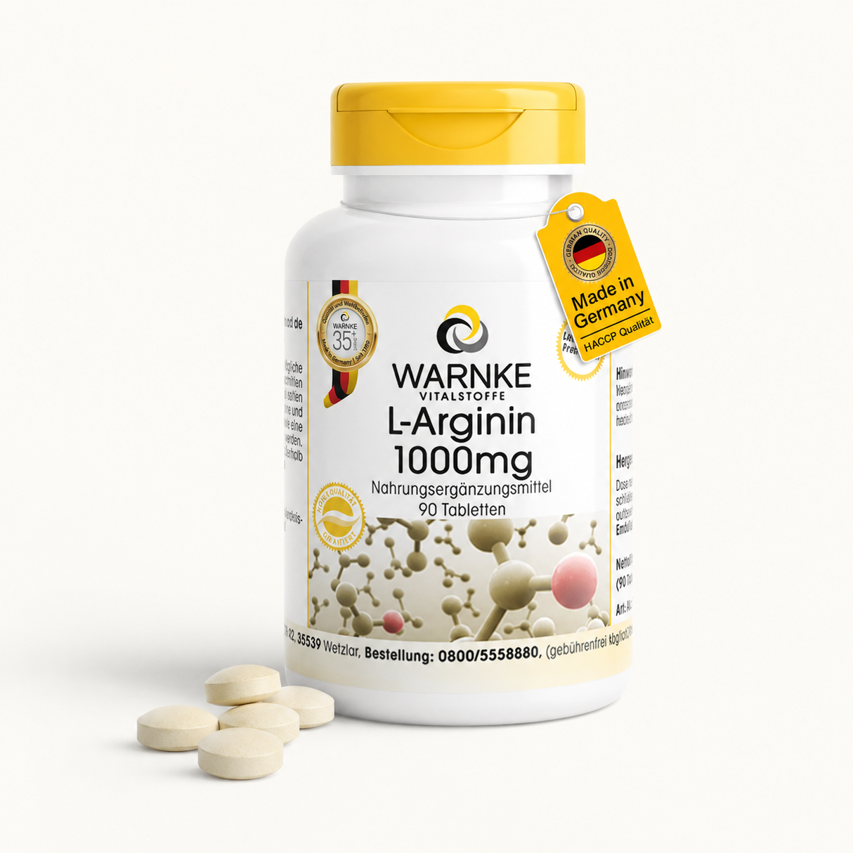 L-Arginina 1000 mg - 90 Compresse - Vegan