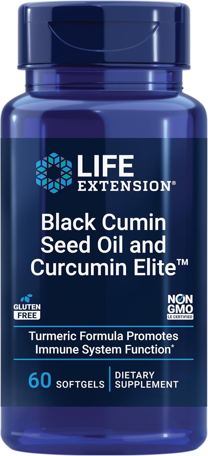 Sort spidskommenfrøolie og Curcumin Elite™