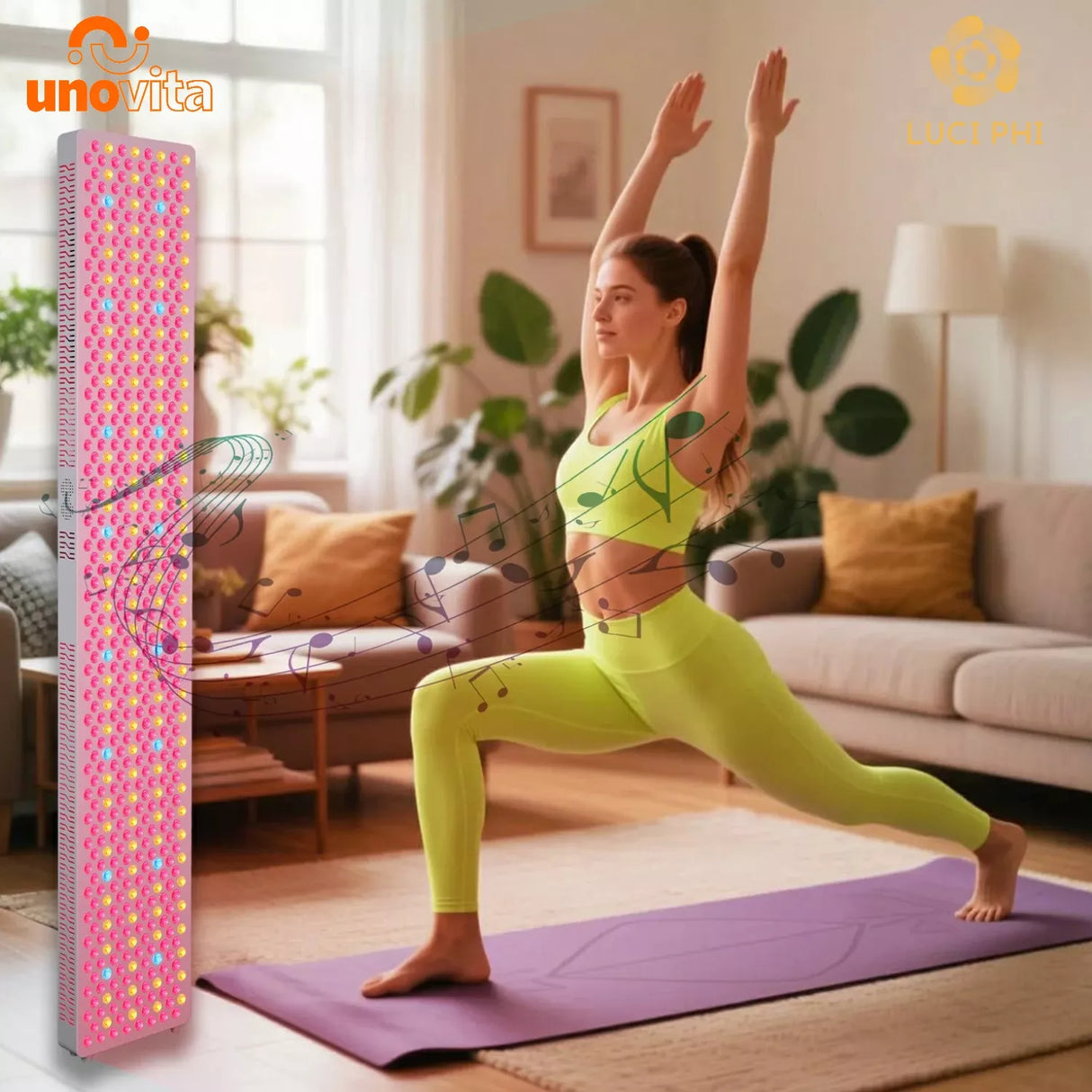 Uno Vita's RLPRO600Max-X2 – Innovative Red Light Therapy (9 waves – music – Luci Phi)