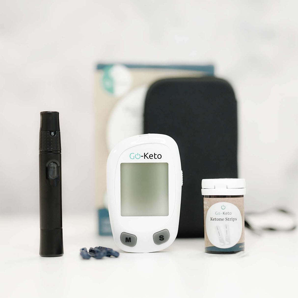 Ensemble de démarrage pour compteur de glucose et de cétone Go-Keto