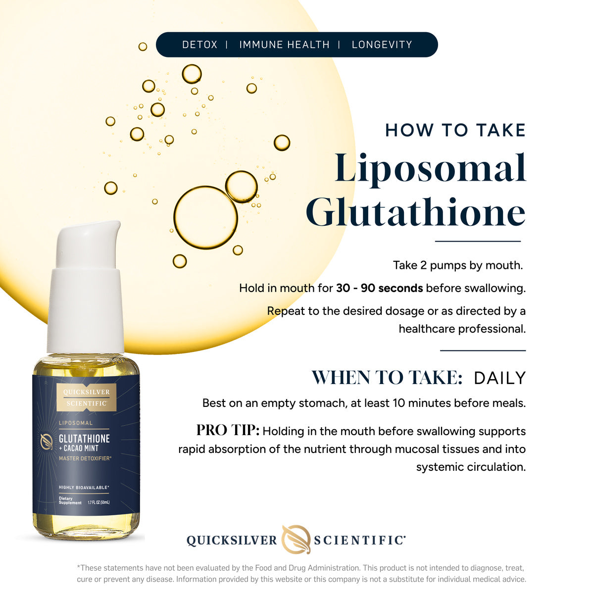 Liposomales Glutathion Kakao-Minze (50 ml - QS)