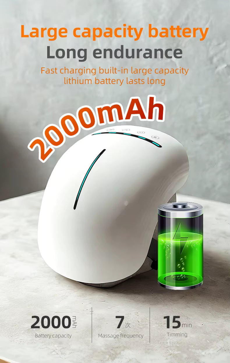 Masseur de genou à vibrations et pétrissage intelligent (modèle avancé)