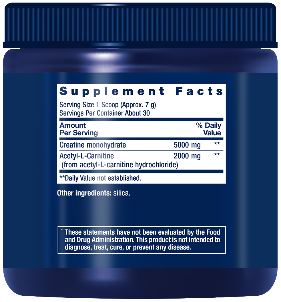 Créatine et acétyl-L-Carnitine Energy Plus