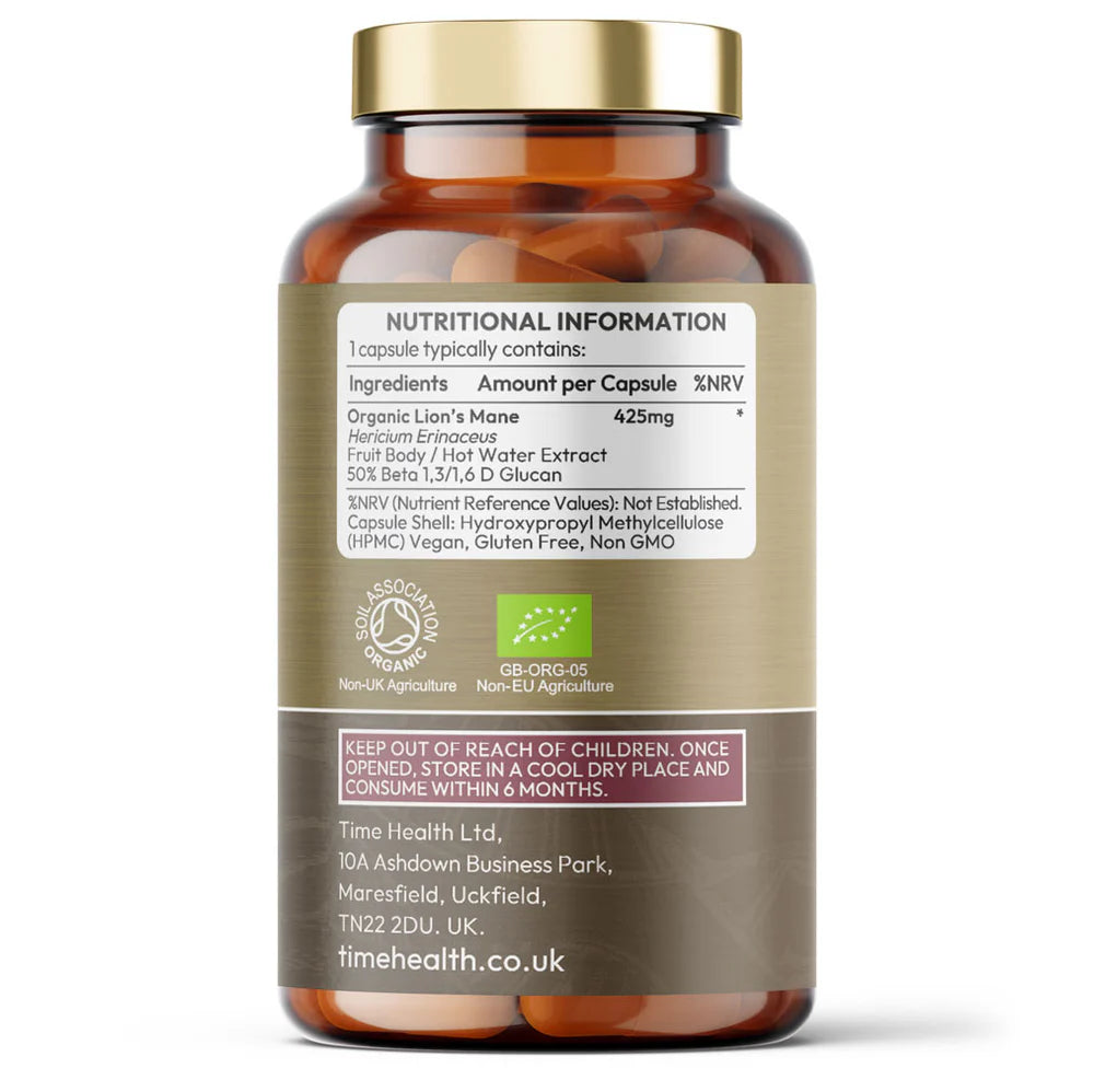 Bio-Löwenmähne – Ultrastarke 50 % Beta-Glucane – Immun und Darm