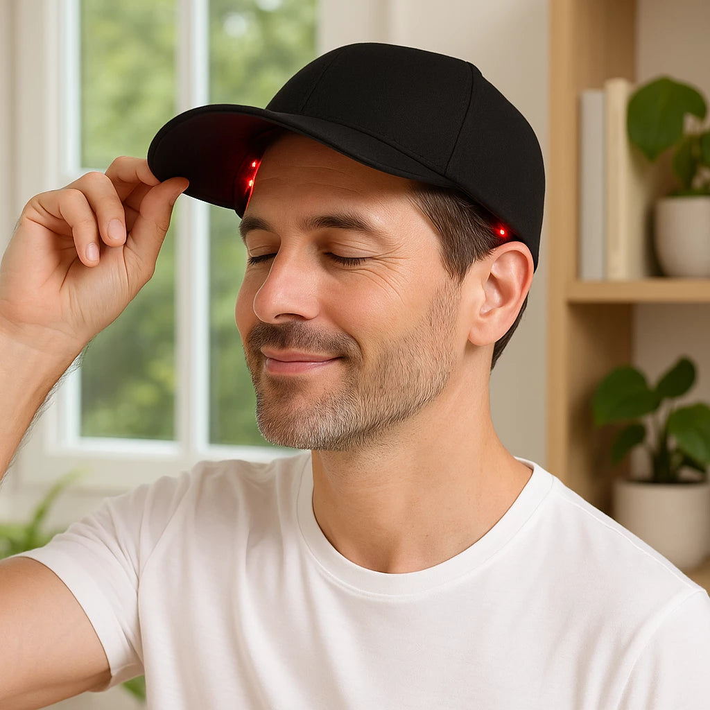 Gorra de terapia de luz roja de Uno Vita