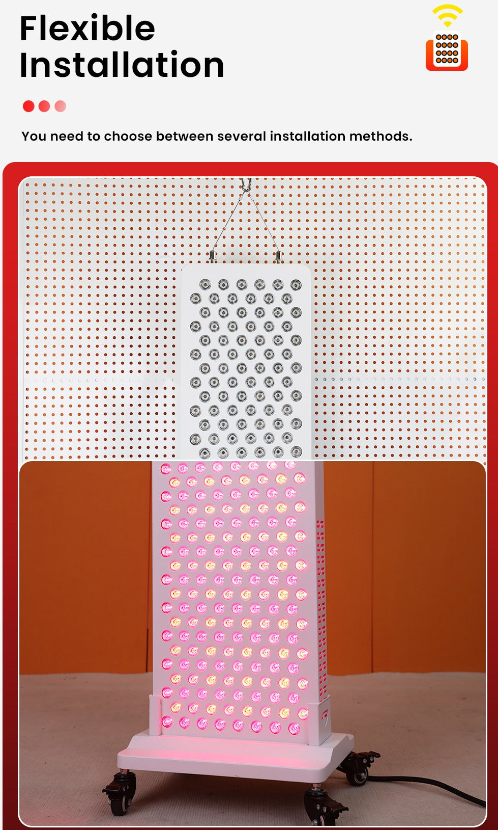 Lumière thérapeutique LED RLPRO300Max d'Uno Vita (spectre complet)