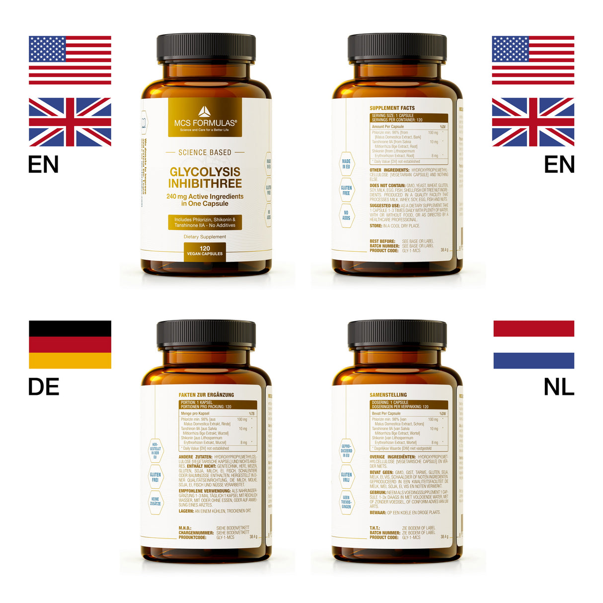 Glykolyse-Hemmerdrei (120 Kapseln)