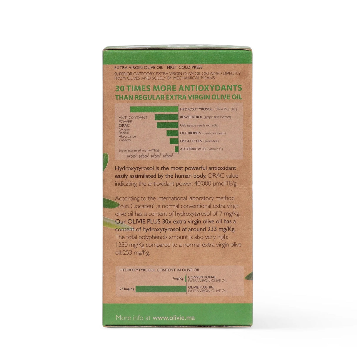 OLIVIE Plus 30x: El Aceite de Oliva Virgen Extra Ecológico Superior