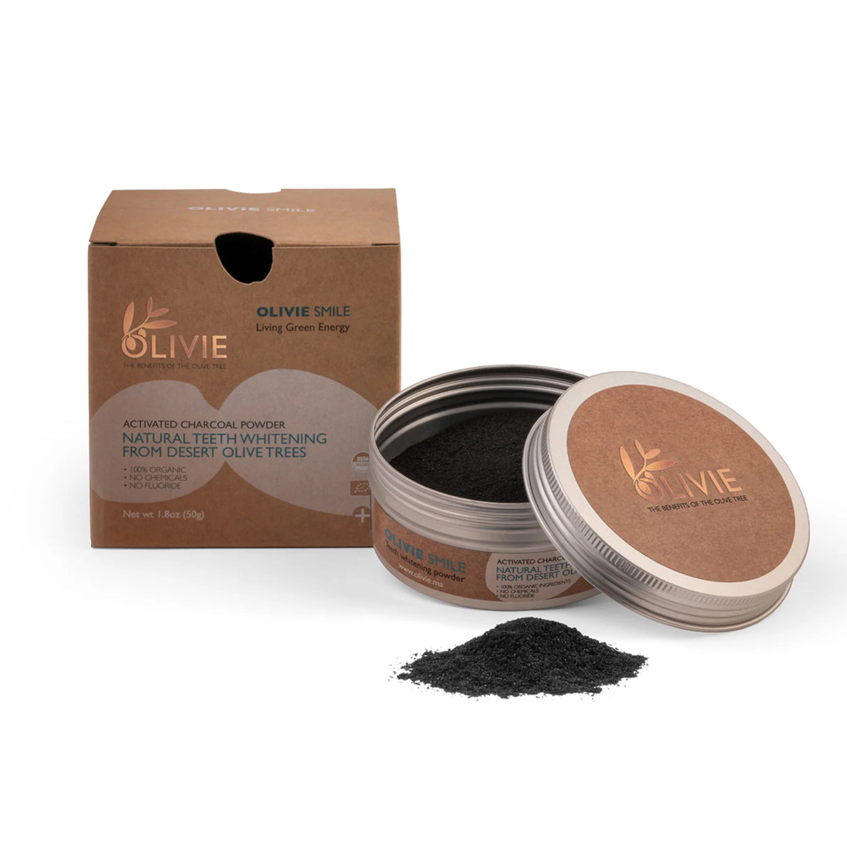 OLIVIE SMILE - Natural teeth whitening from desert olive trees