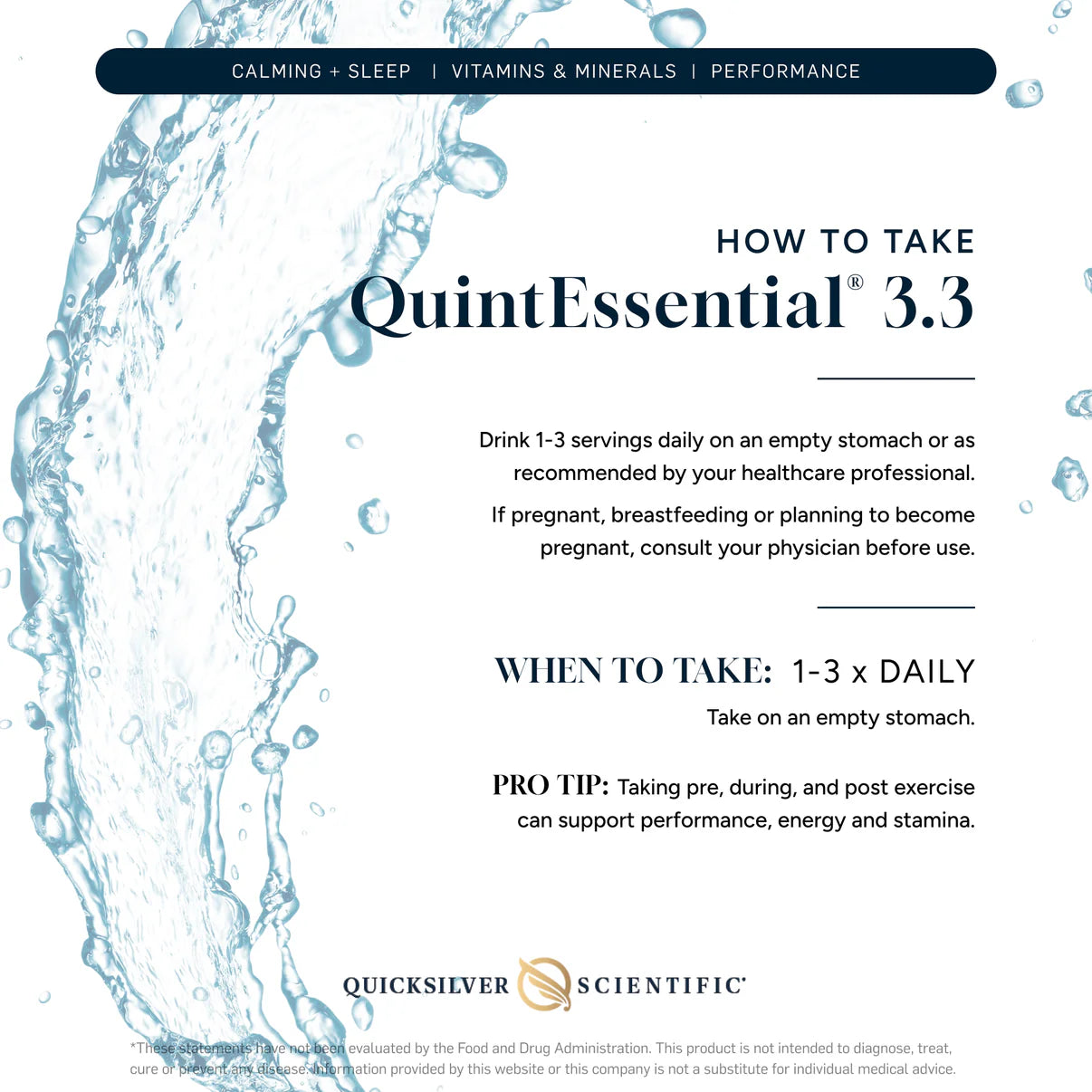 QuintEssential 3.3 (30 zakjes) - Zeewater-elektrolyt vloeibaar mineralensupplement