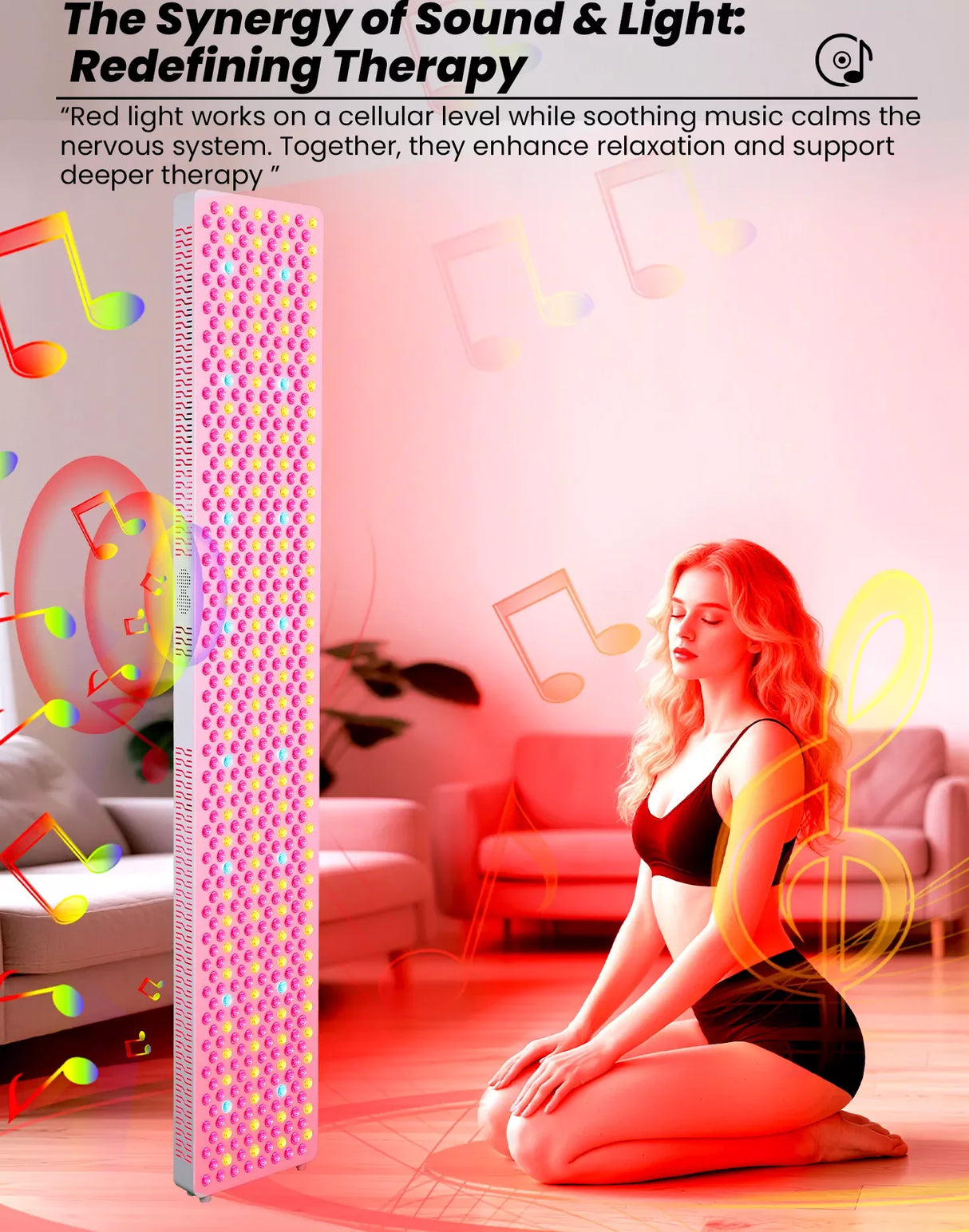 Uno Vita's RLPRO600Max-X2 – Innovative Red Light Therapy (9 waves – music – Luci Phi)