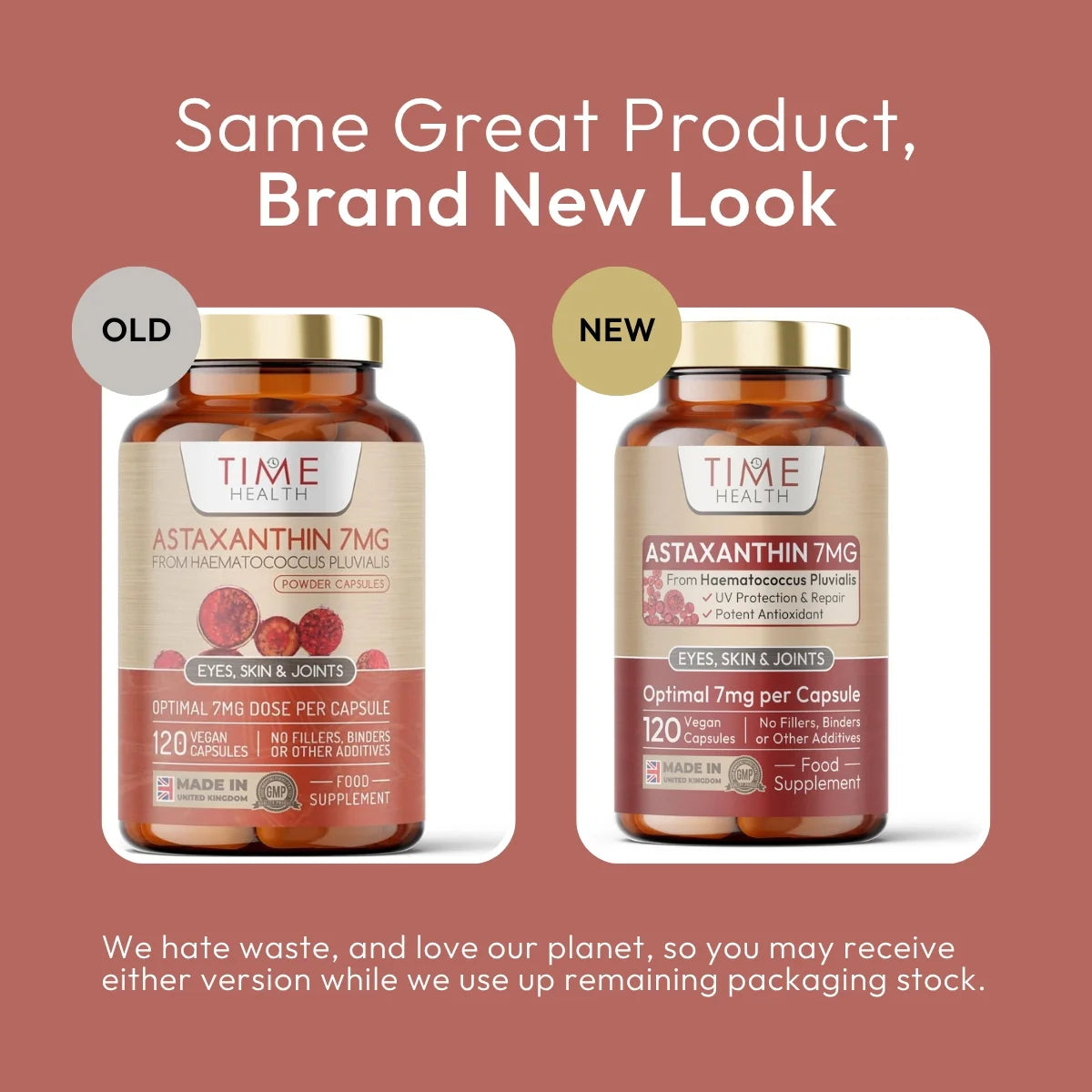 Astaxanthin - 7mg - Super Antioxidant - UV-skydd