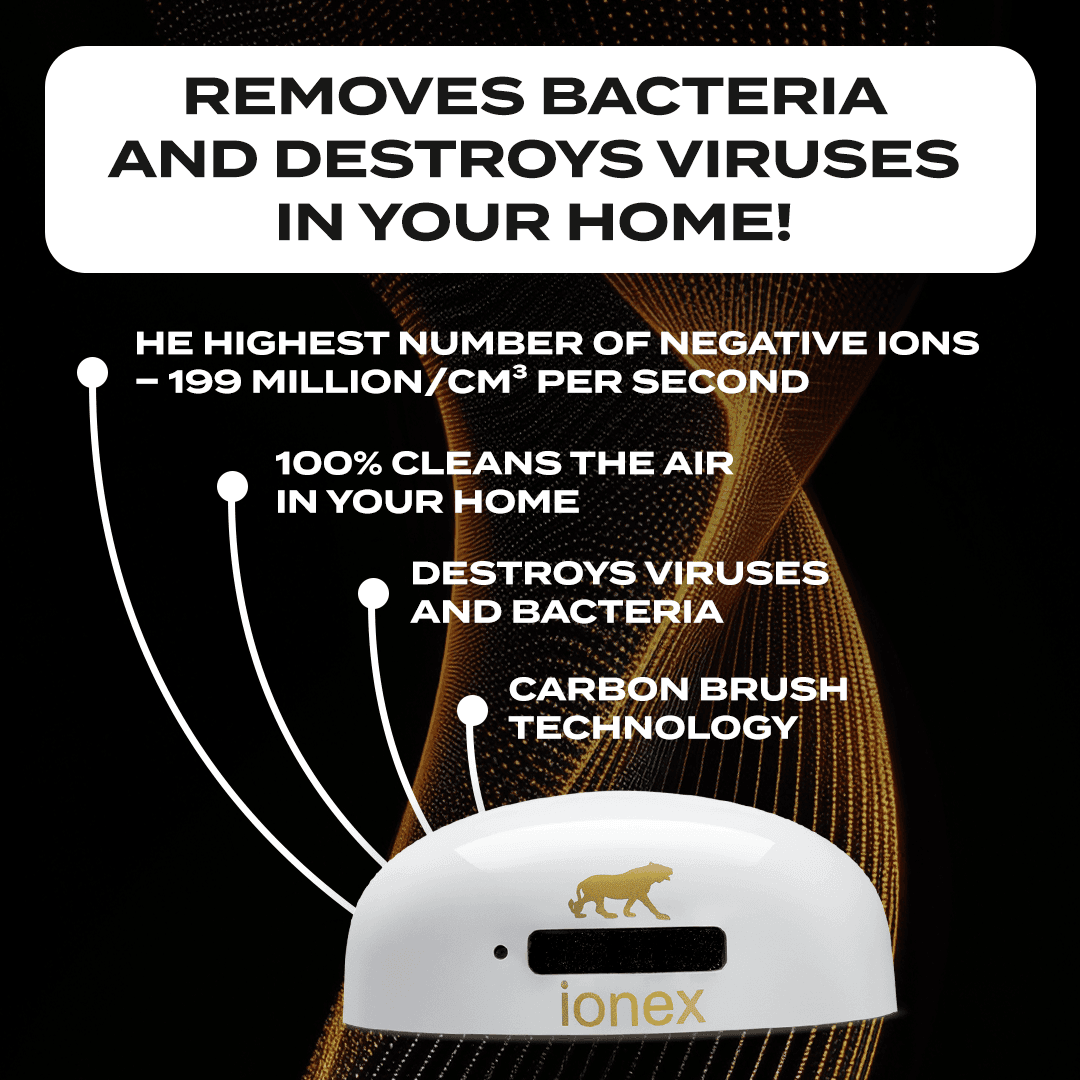 Ionex negativer Ionengenerator (schwarz)