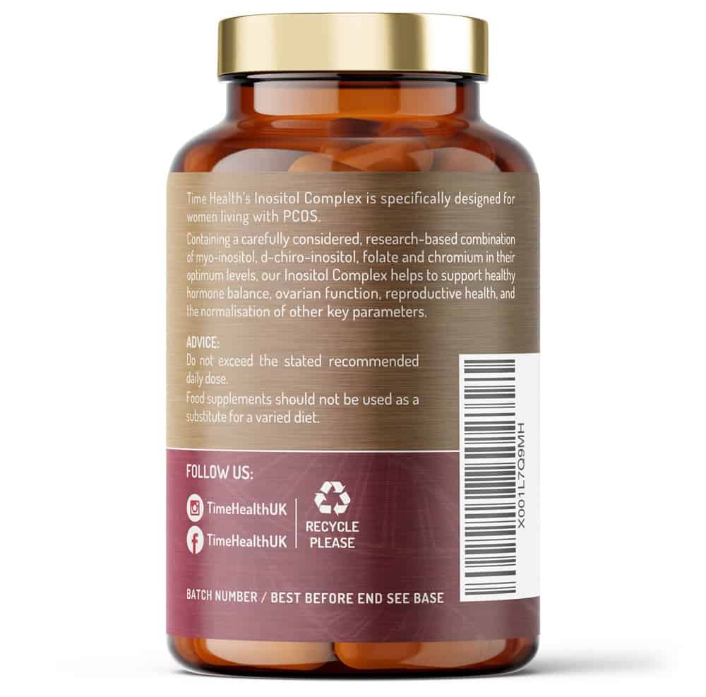 Inositol Complex Myo & D Chiro Inositol con folato y cromo (180 cápsulas)