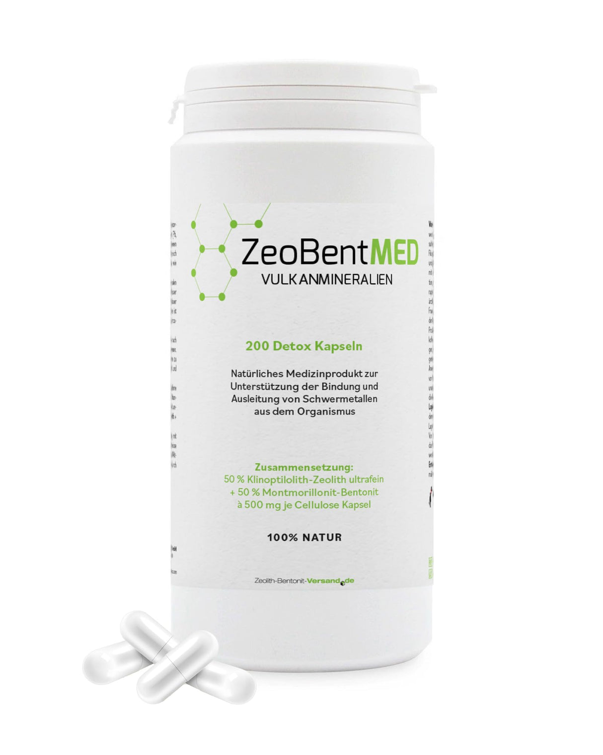 ZeoBent MED® (200) Detox-Kapseln