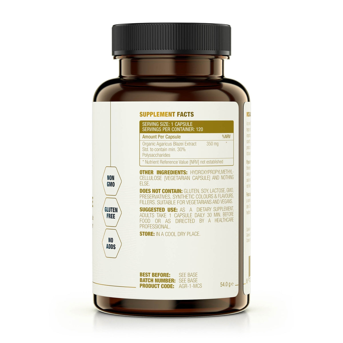 Extracto de Agaricus (350 mg) - Uno Vita AS
