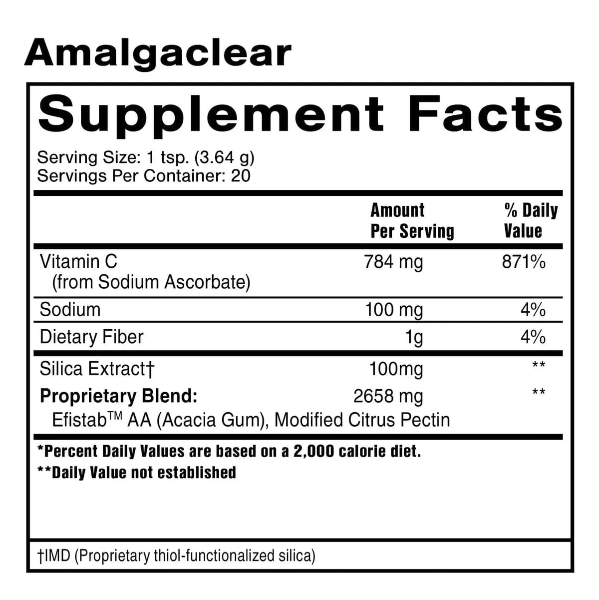 Quicksilver Scientific AmalgaClear® – Metallentgiftungsergänzungsmittel zur Amalgamentfernung – Uno Vita AS