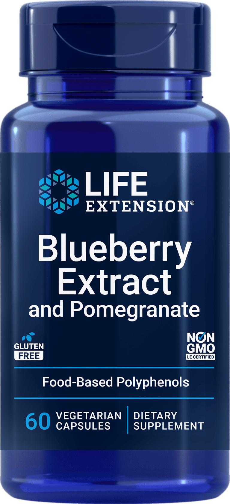 Life Extension Extracto de Arándano y Granada, 60 cápsulas vegetales