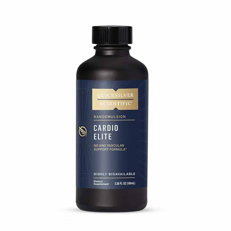 Cardio Elite 100 ml bottle with liquid nanoemulsion for circulation, potassium, L-citrulline and herbal extracts