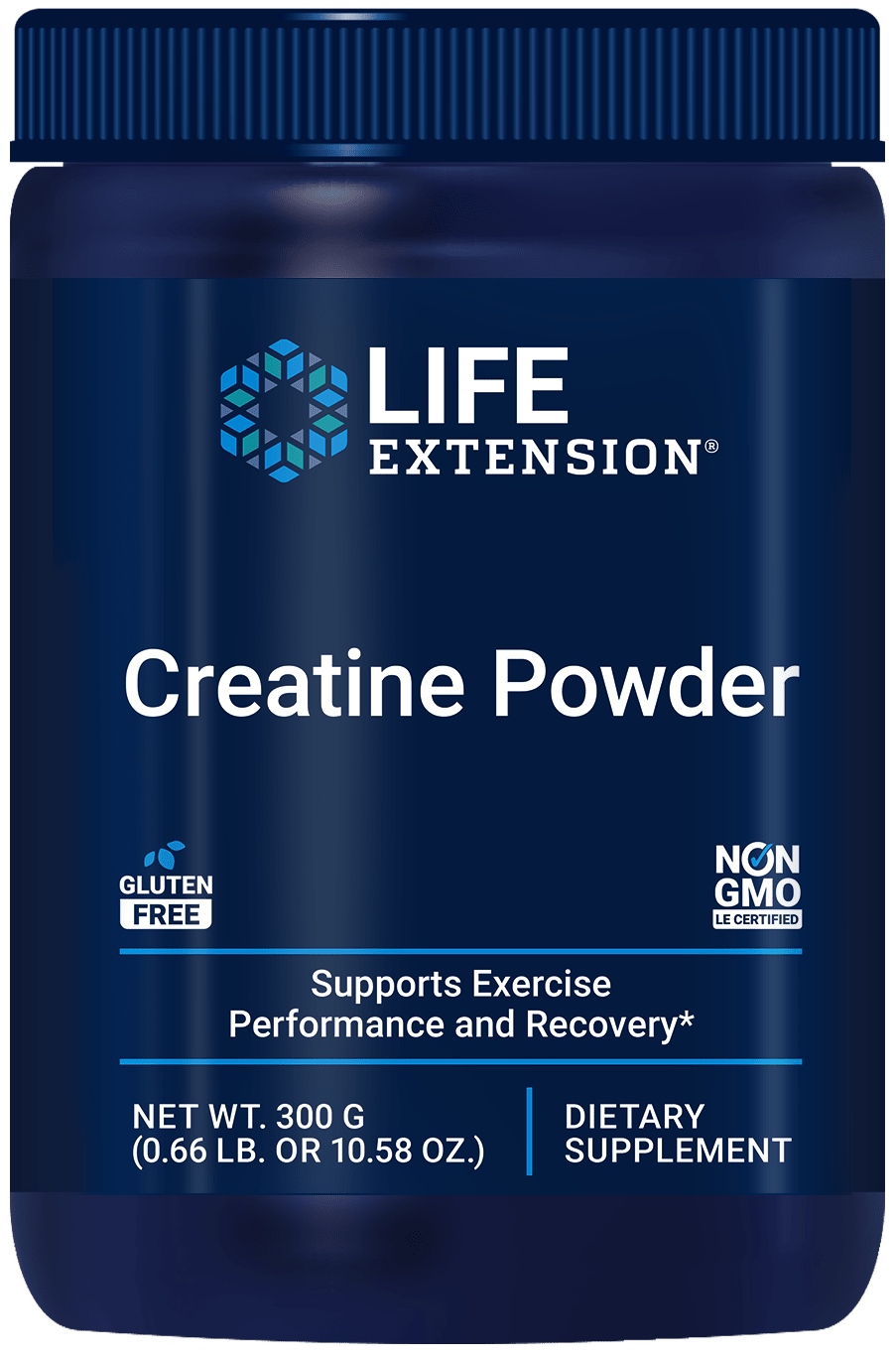 Life Extension Creatine Powder Kreatin-Monohydrat, 300 Gramm