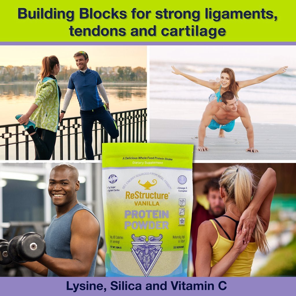 Dr. Dean's ReStructure Protein Powder Vanilla 594g - Uno Vita AS