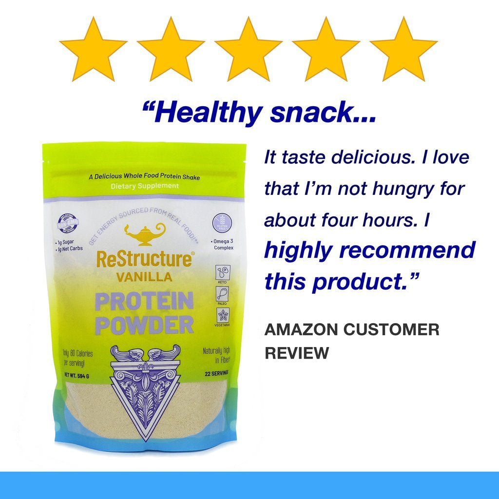 Dr. Dean's ReStructure Protein Powder Vanilla 594g - Uno Vita AS