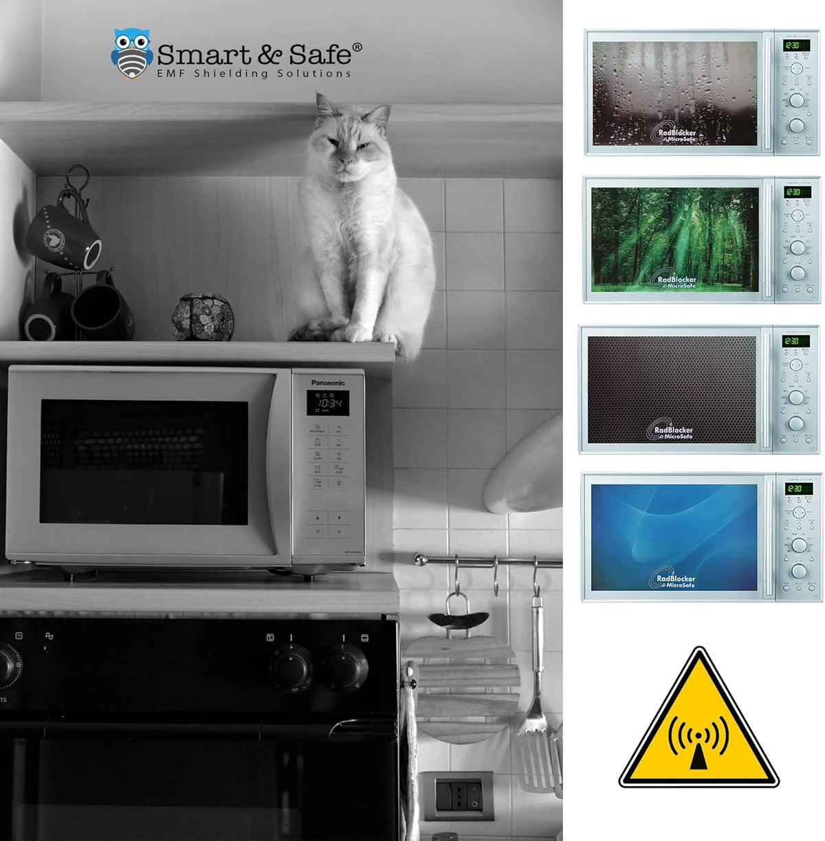 Cubierta para microondas con bloqueo EMF - MicroSafe™ - Uno Vita AS