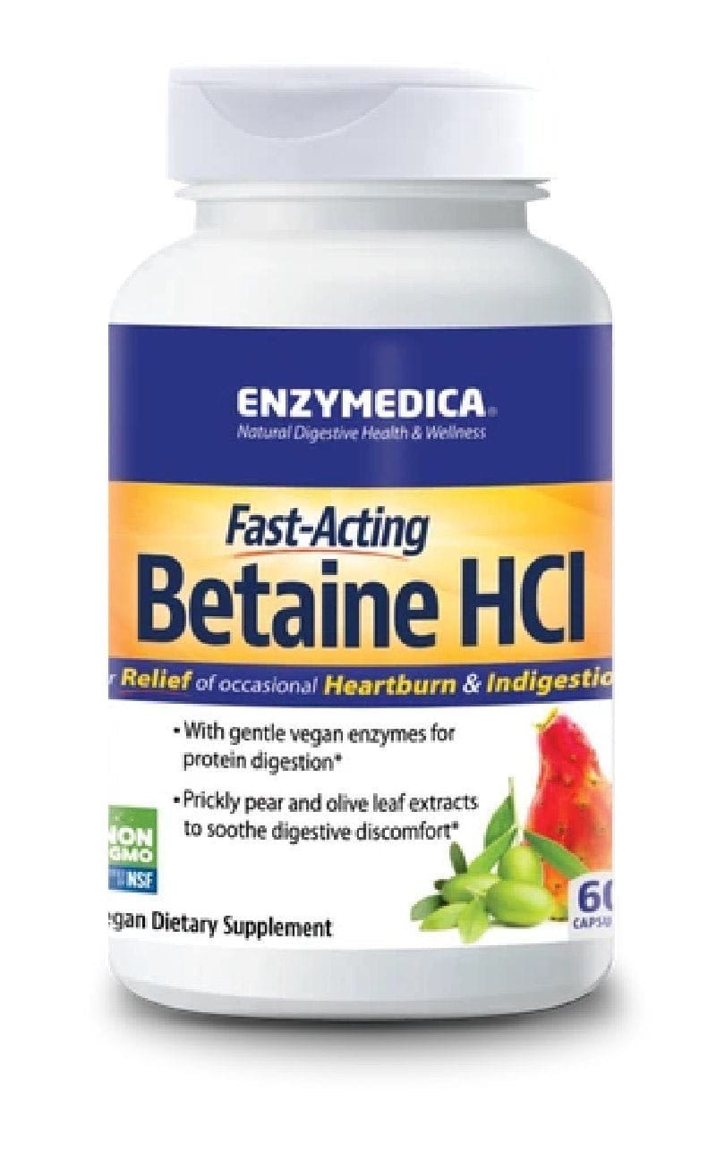 Enzymedica Bétaïne HCl (120) - Uno Vita AS