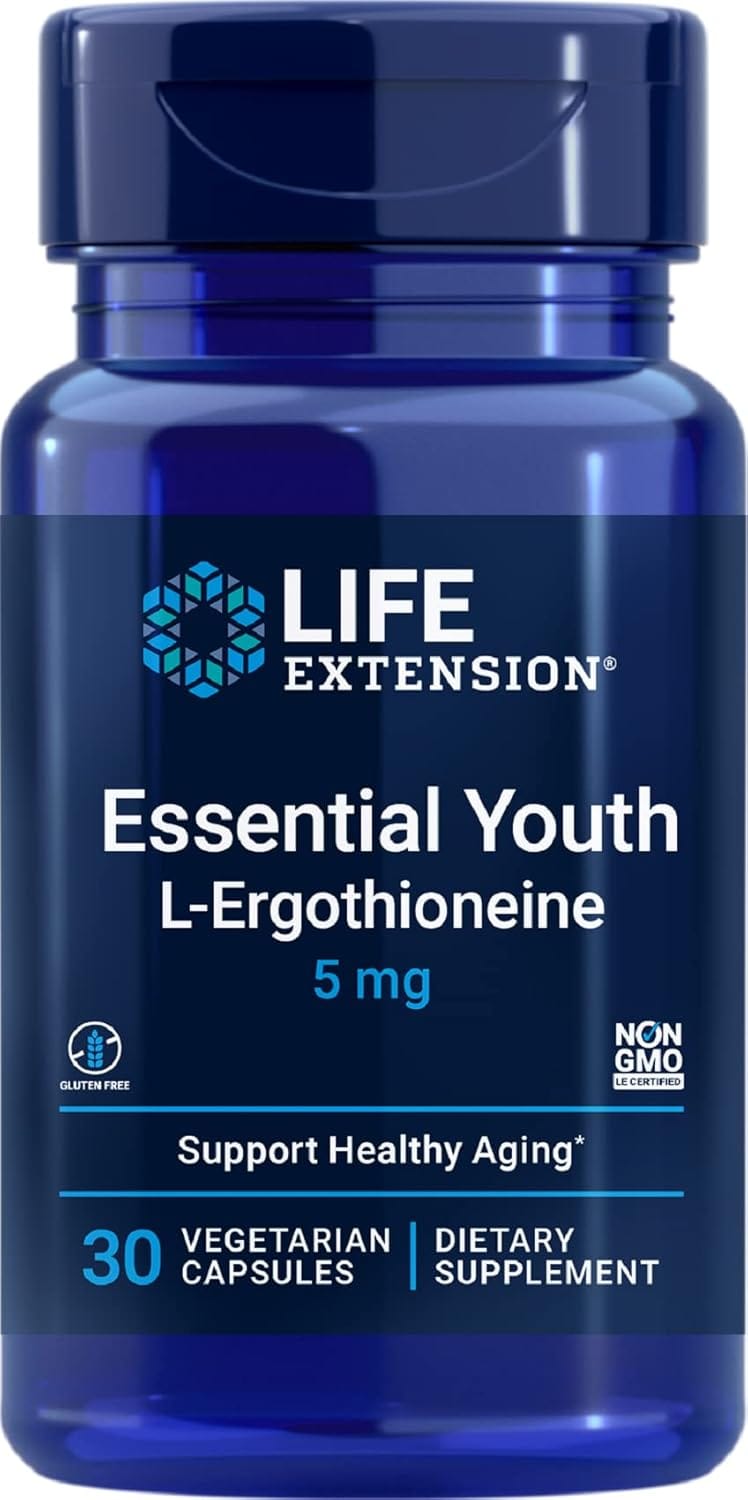 L-Ergotioneína Esencial Juventud con 5 mg ErgoActive® y 30 cápsulas vegetales