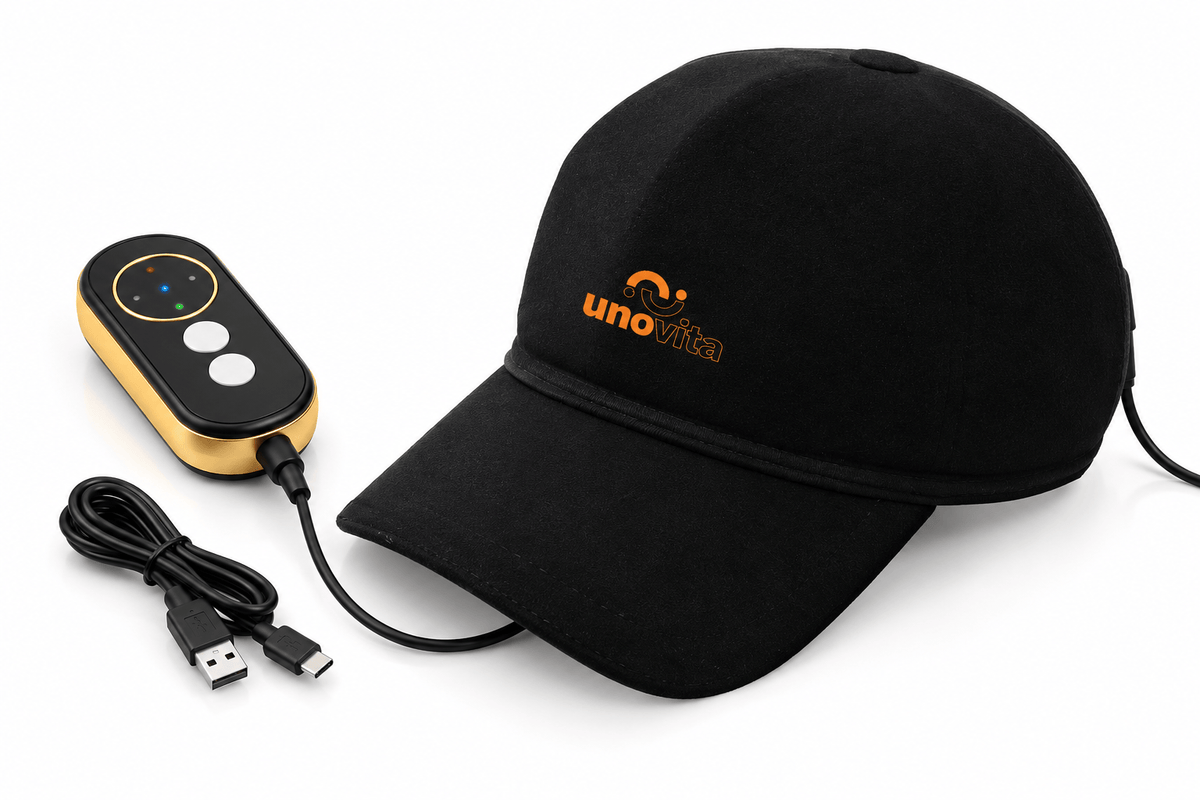 Uno Vita Red Light Therapy Cap (148 LED'er, 660/850 nm)