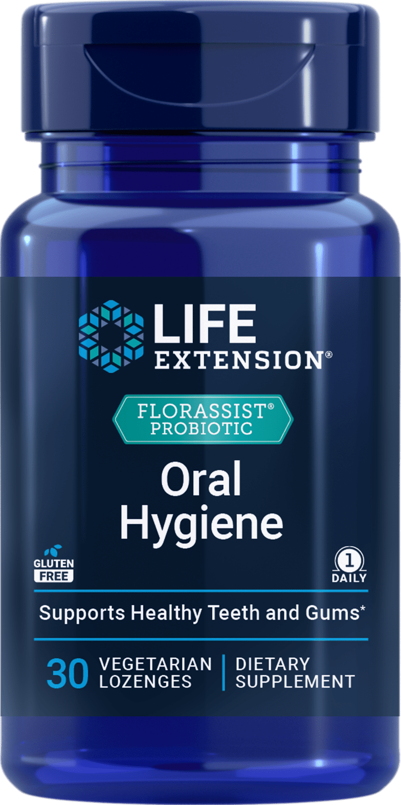 Life Extension FLORASSIST Probiotiques Hygiène Buccale, 30 pastilles végétariennes