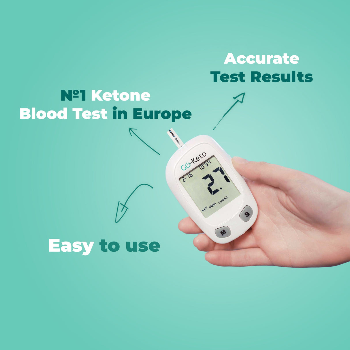 Go - Keto Glucose Ketone Meter Kickstart Set - Uno Vita AS