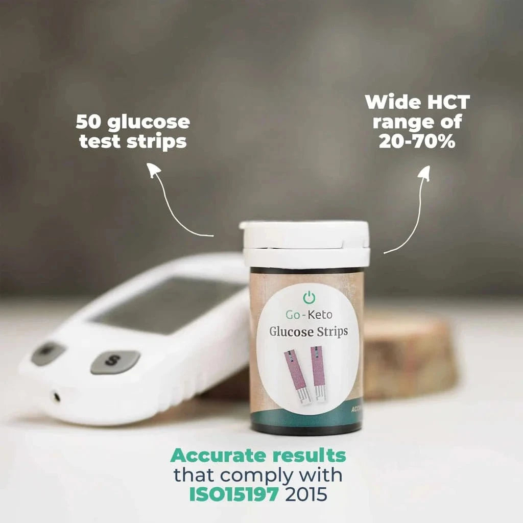 Go - Tiras reactivas de glucosa Keto (x50) - Uno Vita AS