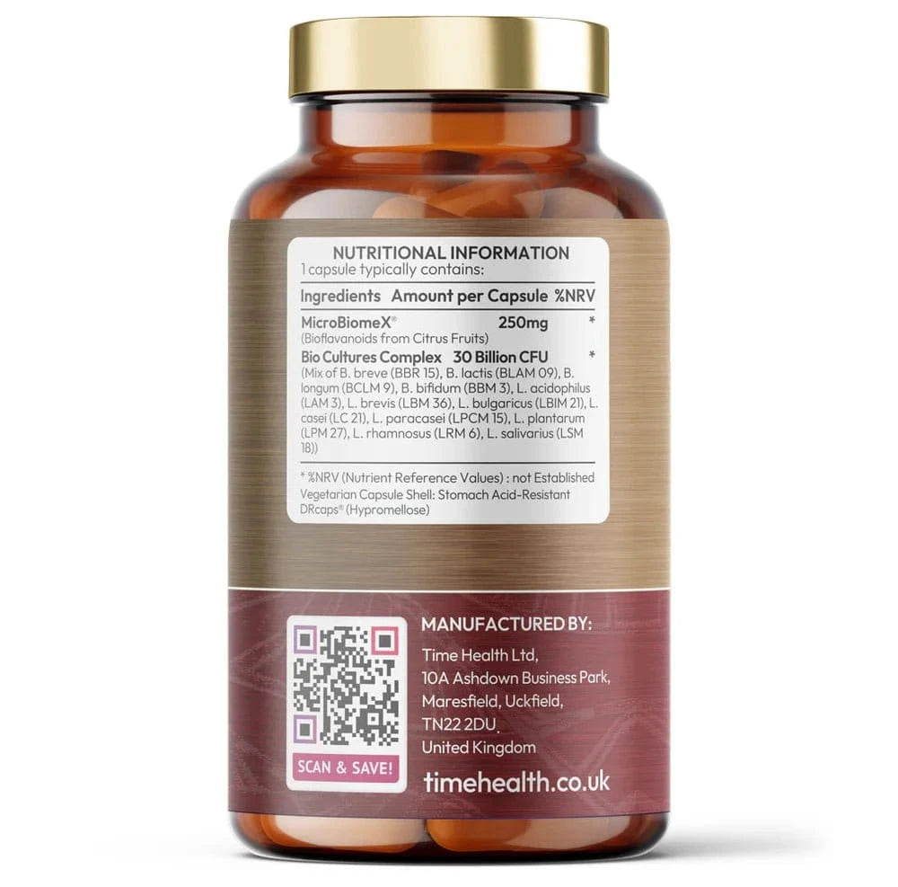 Gut Restore – 12 ceppi probiotici e postbiotici – MicroBiomeX - Uno Vita AS