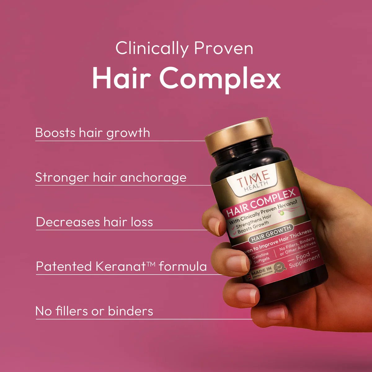 Complejo capilar - Keranat clínicamente probado - Mejora el brillo, el volumen y la belleza del cabello - Uno Vita AS