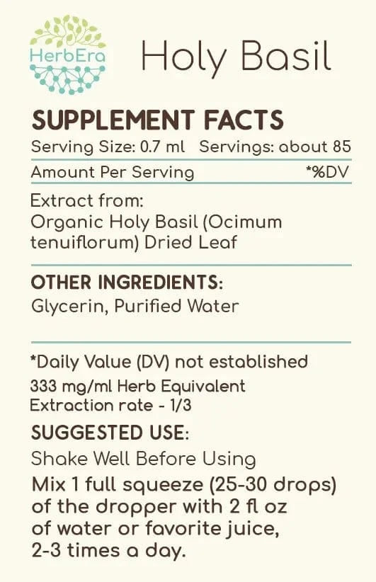 HerbEra Holy Basil Tinktuura - Uno Vita AS