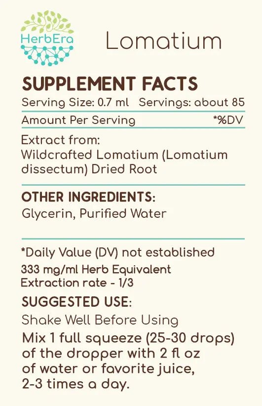 HerbEra Lomatium Tincture - Uno Vita AS