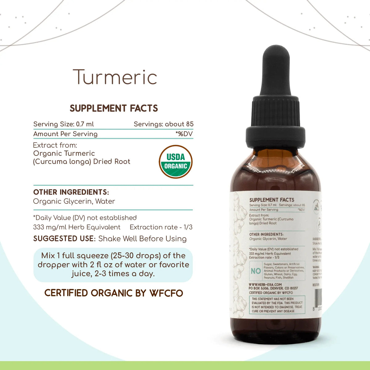 HerbEra Turmeric Tincture - Uno Vita AS